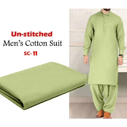 Soft Egyptian Cotton Unstitched Men's Shalwar Kameez